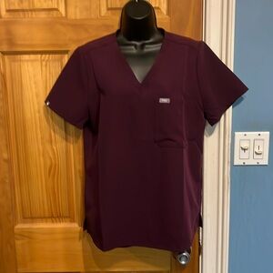 Figs Deep Purple Catarina Scrub Top!